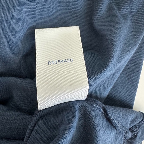 Clare V Navy Original Tee w/Army Green graphic | Size XXL | EUC - Picture 7 of 10